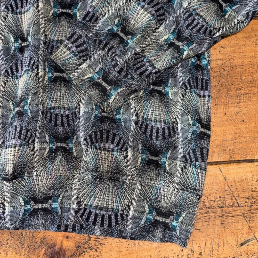 Jhane Barnes Mens Abstract Shell Geometric Design Pullover Sweater Size Large - Picture 3 of 7